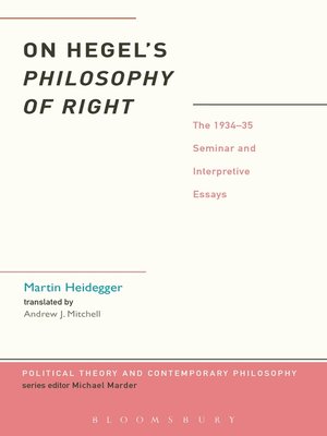 cover image of Hegel's Philosophy of Right